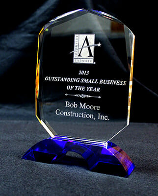 Bob Moore Construction Named North Texas 2013 Outstanding Small Business of the Year by Arlington Chamber of Commerce